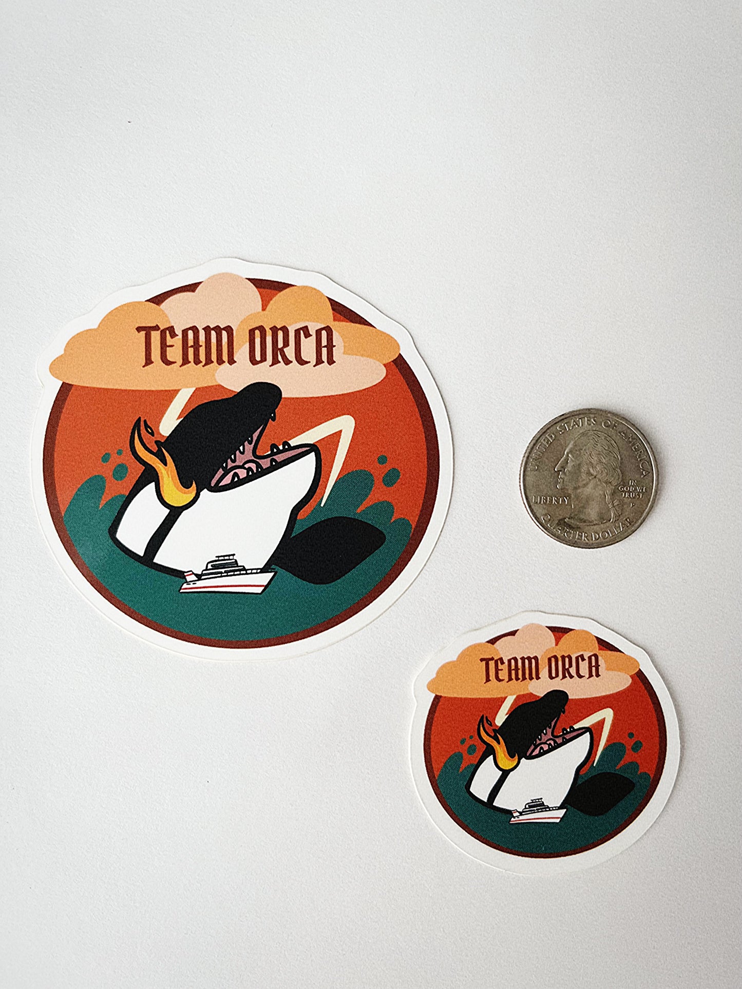 Team Orca Vinyl Sticker