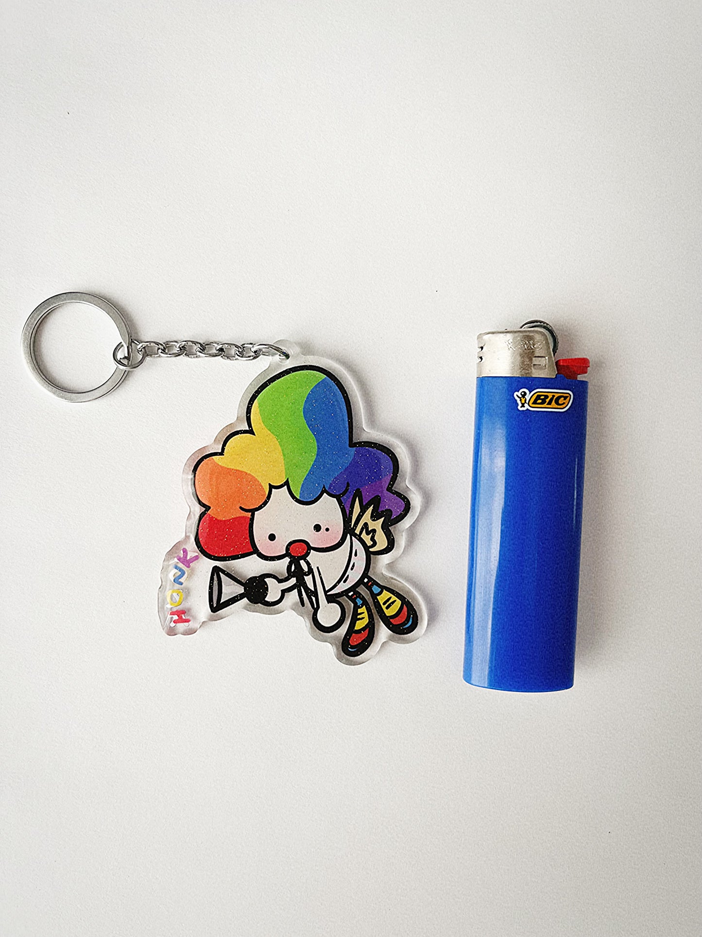 Clown Cherub Keychain